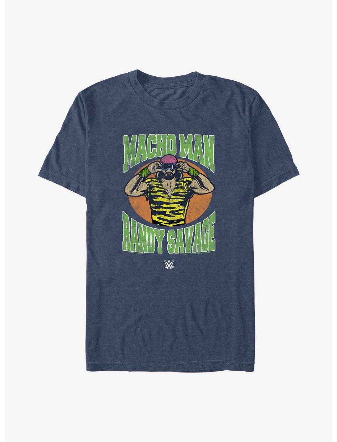 WWE Macho Man Randy Savage Retro Icon T-Shirt, NAVY HTR, hi-res
