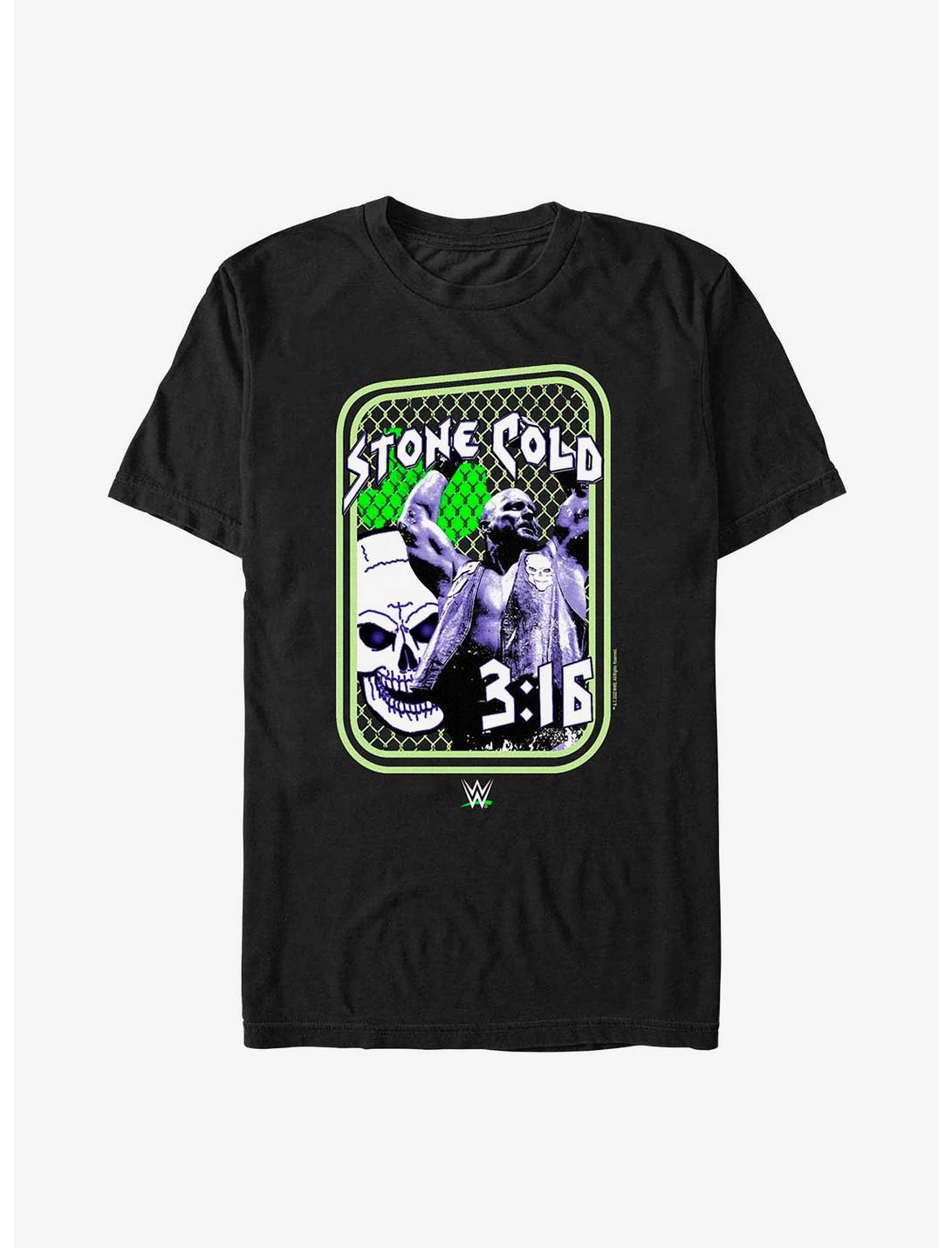 WWE Stone Cold Steve Austin Steel Cage T-Shirt, BLACK, hi-res