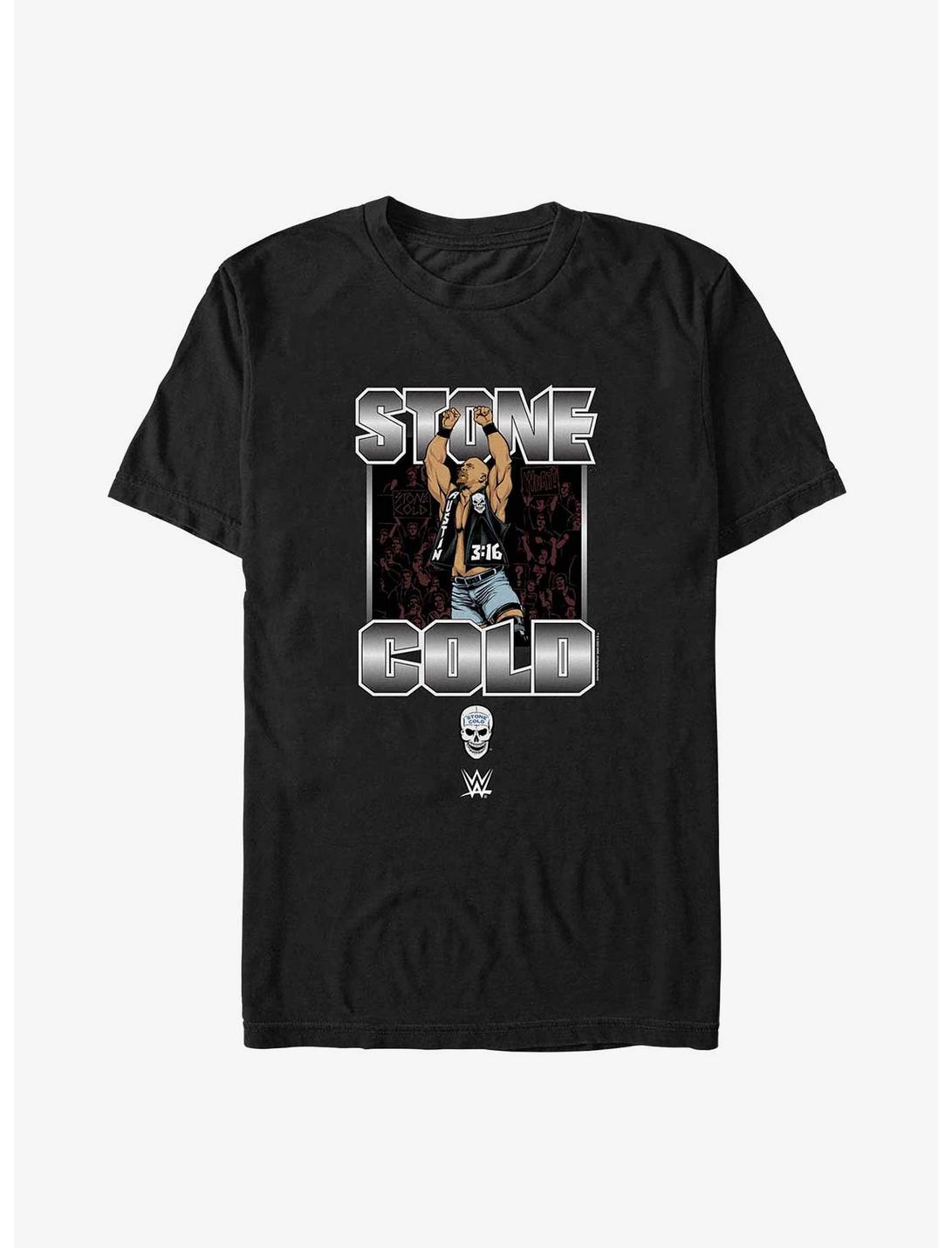 WWE Stone Cold Steve Austin Crowd T-Shirt, BLACK, hi-res