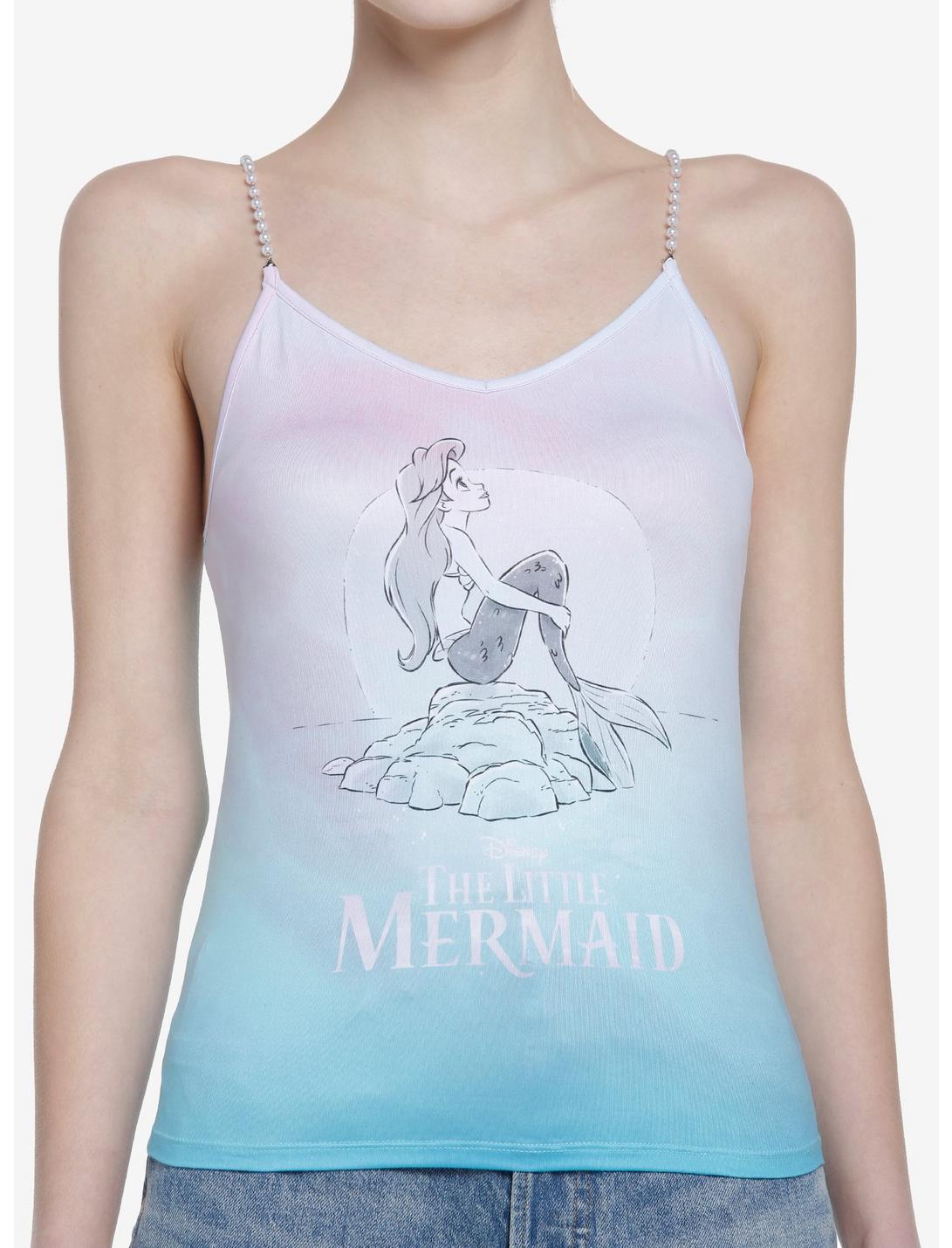 Her Universe Disney The Little Mermaid Ombre Pearl Strap Girls Cami, MULTI, hi-res