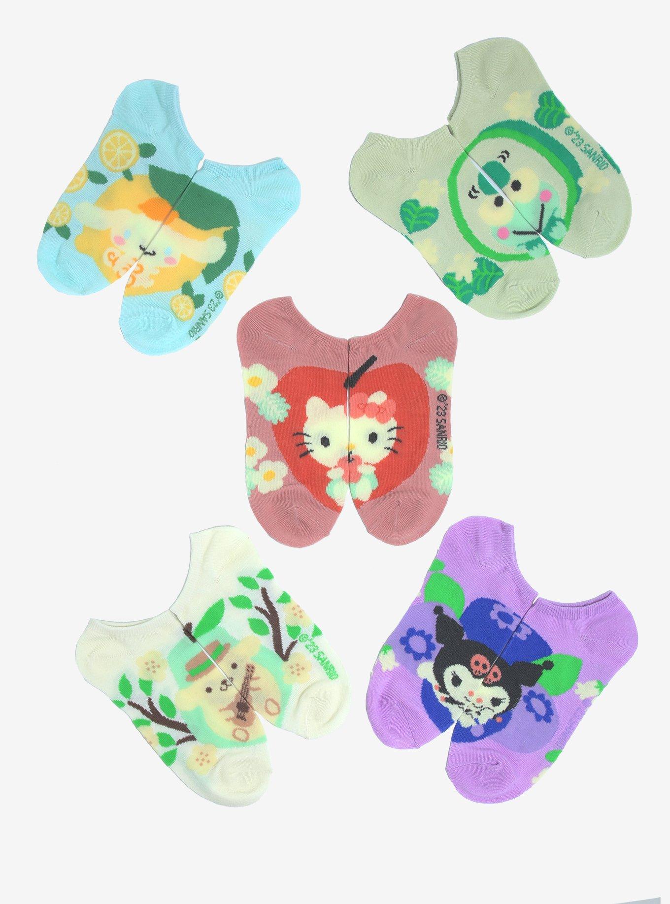 Sanrio Fruits Hello Kitty and Friends Sock Set - BoxLunch Exclusive, , hi-res