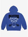 Pantera Mouth For War Skull Hoodie, BLUE, hi-res