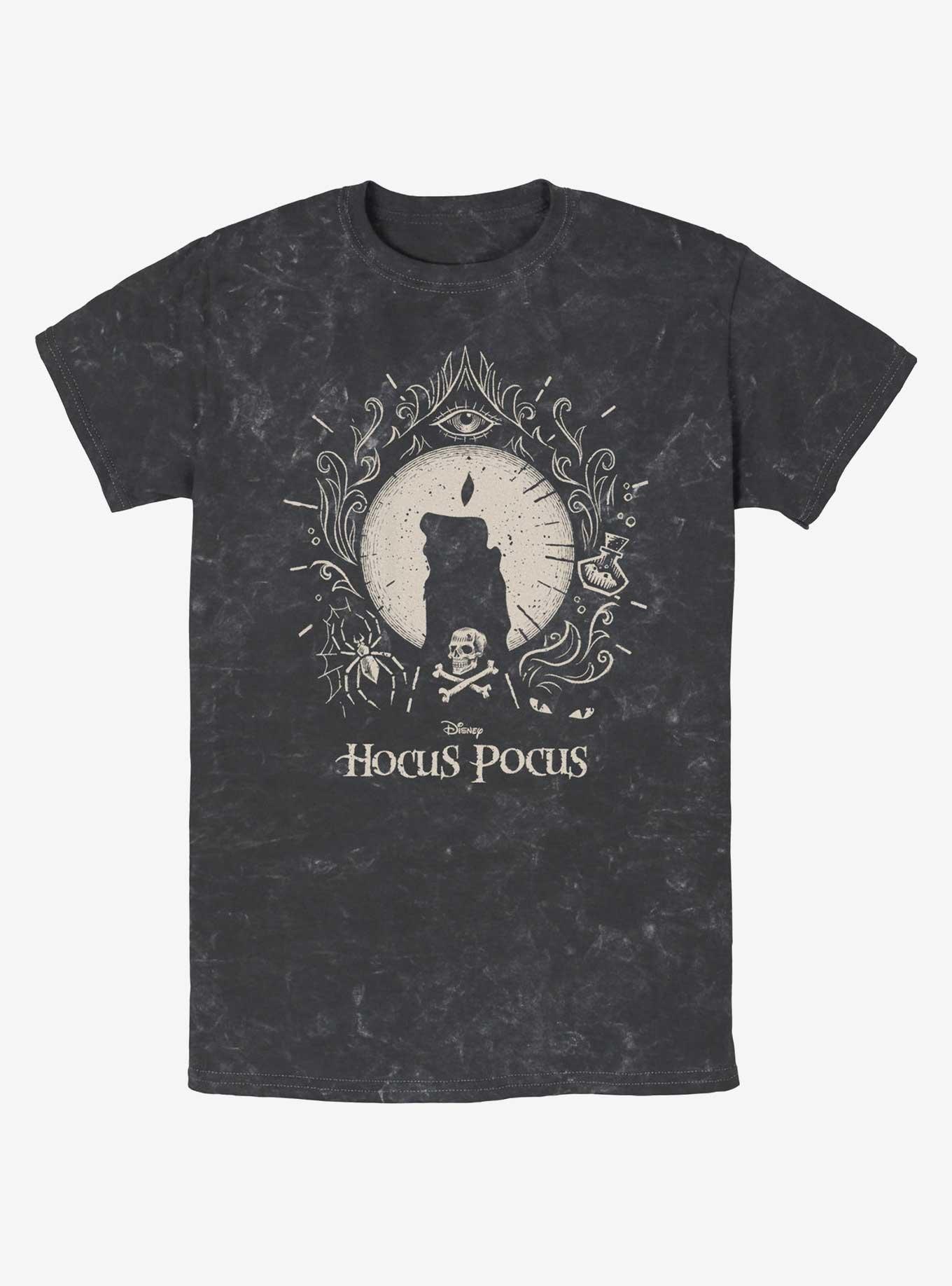 Disney Hocus Pocus Black Flame Mineral Wash T-Shirt, BLACK, hi-res