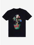 Marvel Guardians Of The Galaxy Groot Holiday Lights T-Shirt, BLACK, hi-res