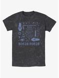 Disney Hocus Pocus Transformation Spell Lyrics Mineral Wash T-Shirt, BLACK, hi-res