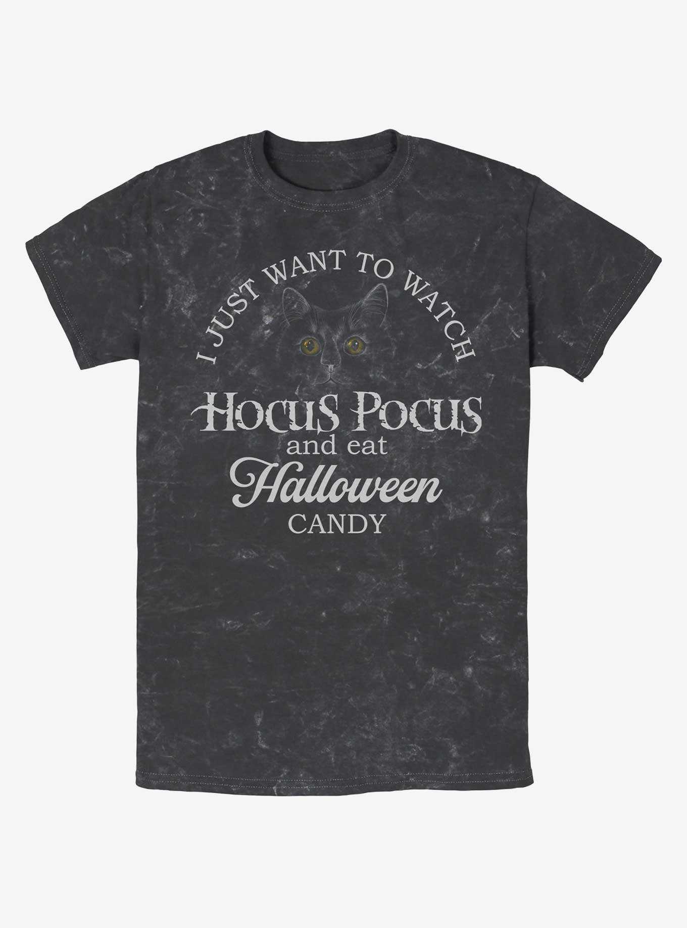 Disney Hocus Pocus Watch Hocus Pocus and Eat Candy Mineral Wash T-Shirt, , hi-res