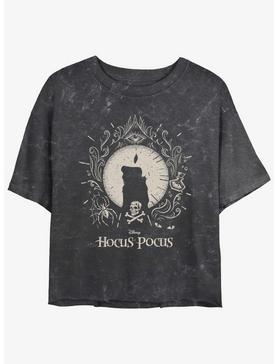 Disney Hocus Pocus Black Flame Mineral Wash Womens Crop T-Shirt, , hi-res