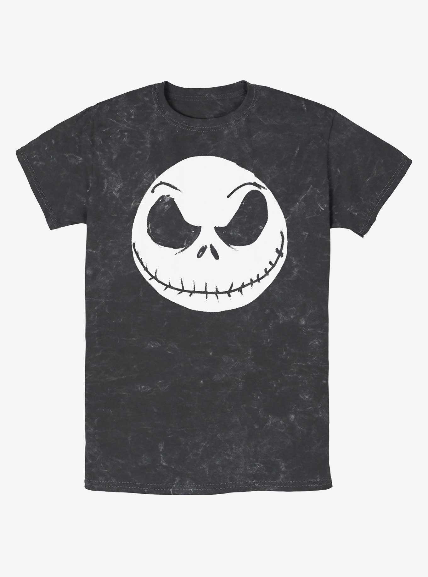 Disney The Nightmare Before Christmas Big Face Jack Mineral Wash T-Shirt, , hi-res