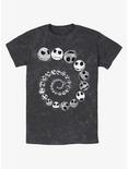 Disney The Nightmare Before Christmas Jack Emotions Spiraling Mineral Wash T-Shirt, BLACK, hi-res