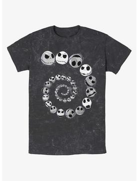 Plus Size Disney The Nightmare Before Christmas Jack Emotions Spiraling Mineral Wash T-Shirt, , hi-res