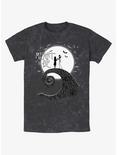 Disney The Nightmare Before Christmas Jack and Sally Meant To Be Mineral Wash T-Shirt, BLACK, hi-res