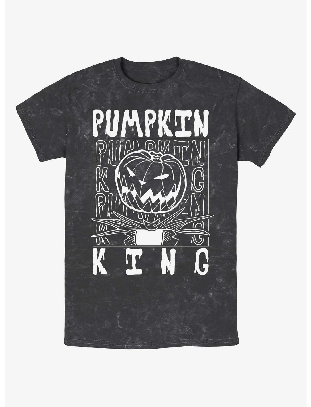 Disney The Nightmare Before Christmas Jack Pumpkin King Mineral Wash T-Shirt, BLACK, hi-res