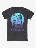 Disney The Nightmare Before Christmas Sally Sweet Like Deadly Nightshade Mineral Wash T-Shirt, BLACK, hi-res