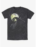 Disney The Nightmare Before Christmas Jack On Spiral Hill Mineral Wash T-Shirt, BLACK, hi-res