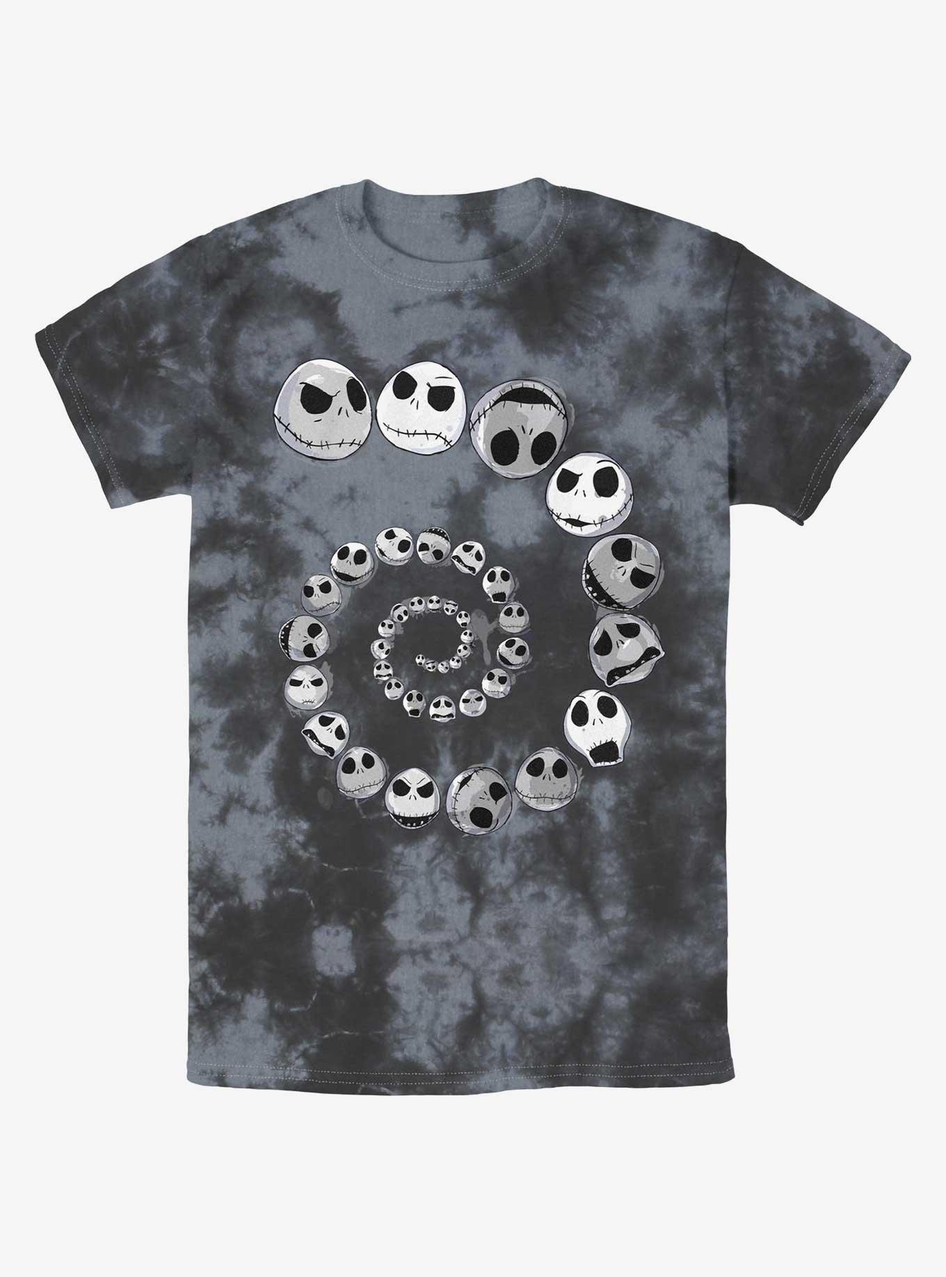 Disney The Nightmare Before Christmas Jack Emotions Spiraling Tie-Dye T-Shirt, , hi-res