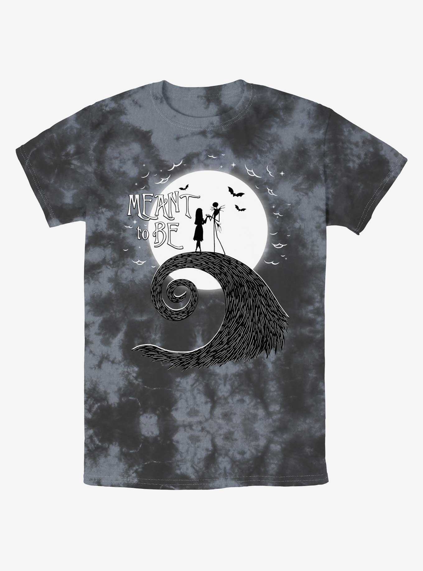 Disney The Nightmare Before Christmas Jack and Sally Meant To Be Tie-Dye T-Shirt, , hi-res
