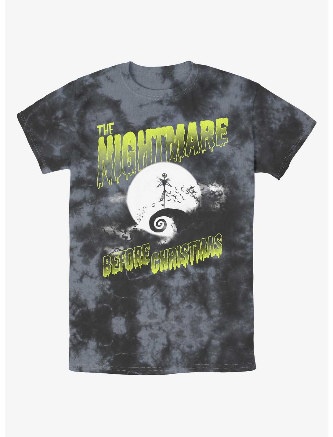Disney The Nightmare Before Christmas Moonlit Jack Skellington Tie-Dye T-Shirt, BLKCHAR, hi-res
