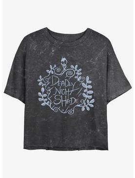 Disney The Nightmare Before Christmas Deadly Night Shade Mineral Wash Womens Crop T-Shirt, , hi-res