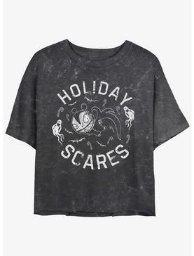 Plus Size Disney The Nightmare Before Christmas Holiday Scares Vampire Teddy Mineral Wash Womens Crop T-Shirt, , hi-res