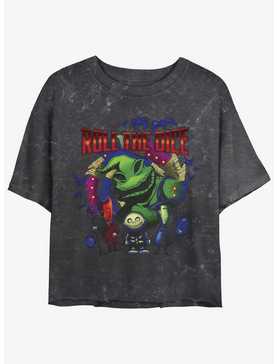 Disney The Nightmare Before Christmas Oogie Boogie Dice Mineral Wash Womens Crop T-Shirt, , hi-res