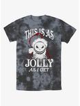 Disney The Nightmare Before Christmas Jolly Santa Jack Tie-Dye T-Shirt, BLKCHAR, hi-res