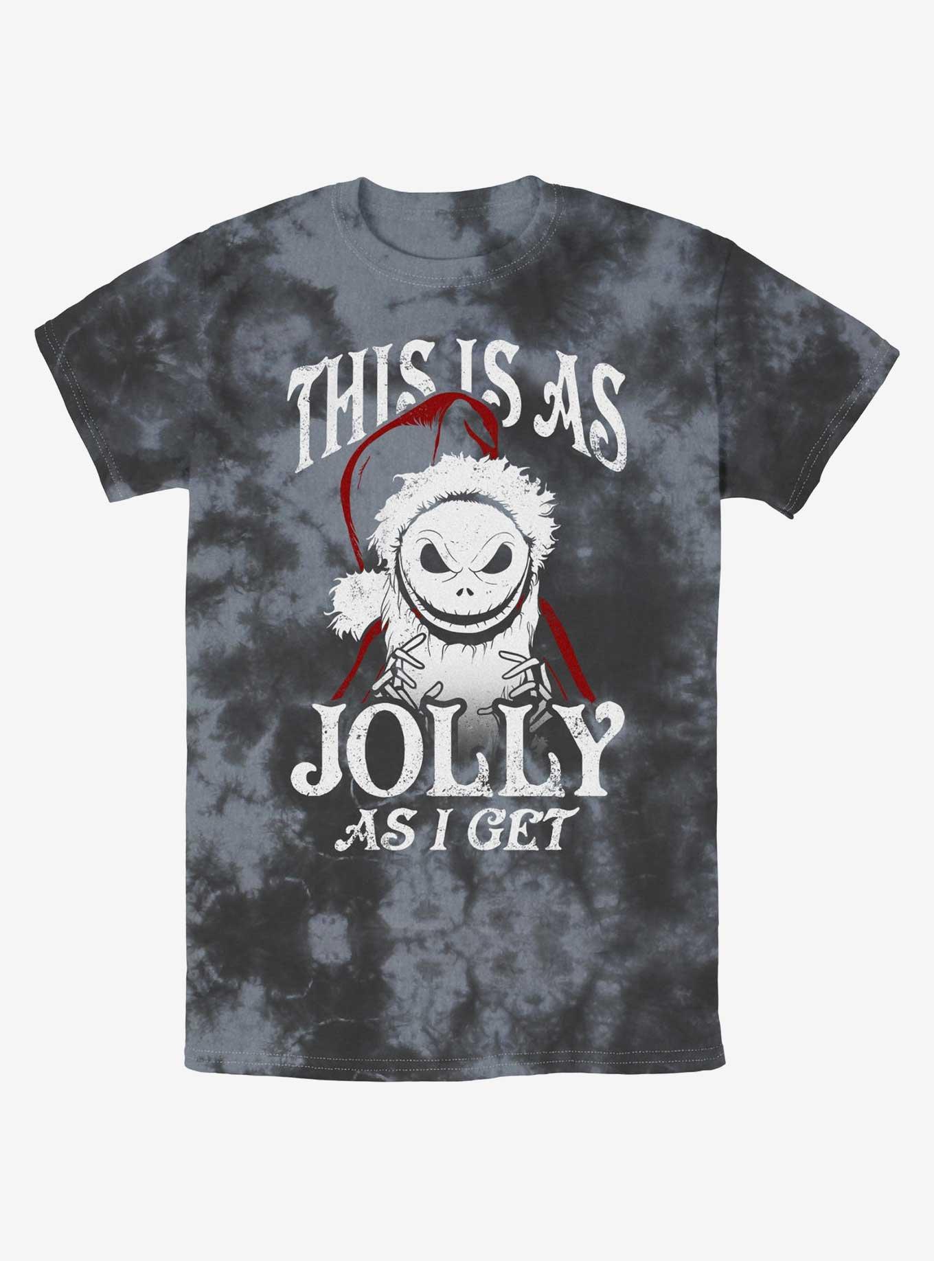 Disney The Nightmare Before Christmas Jolly Santa Jack Tie-Dye T-Shirt, , hi-res