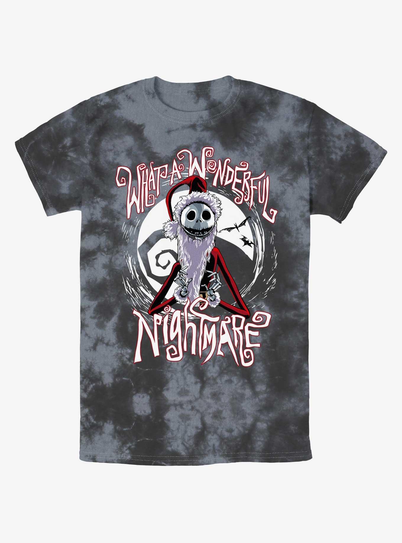 Disney The Nightmare Before Christmas Santa Jack Wonderful Nightmare Tie-Dye T-Shirt, , hi-res