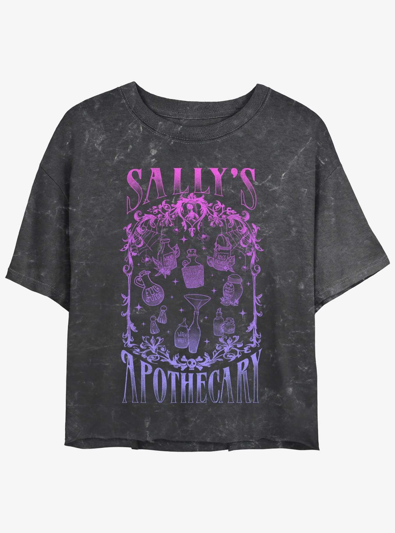 Disney The Nightmare Before Christmas Sally's Apothecary Mineral Wash Womens Crop T-Shirt, , hi-res