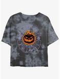 Disney The Nightmare Before Christmas Master of Fright Tie-Dye Womens Crop T-Shirt, BLKCHAR, hi-res