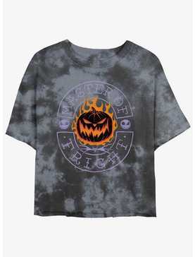 Disney The Nightmare Before Christmas Master of Fright Tie-Dye Womens Crop T-Shirt, , hi-res