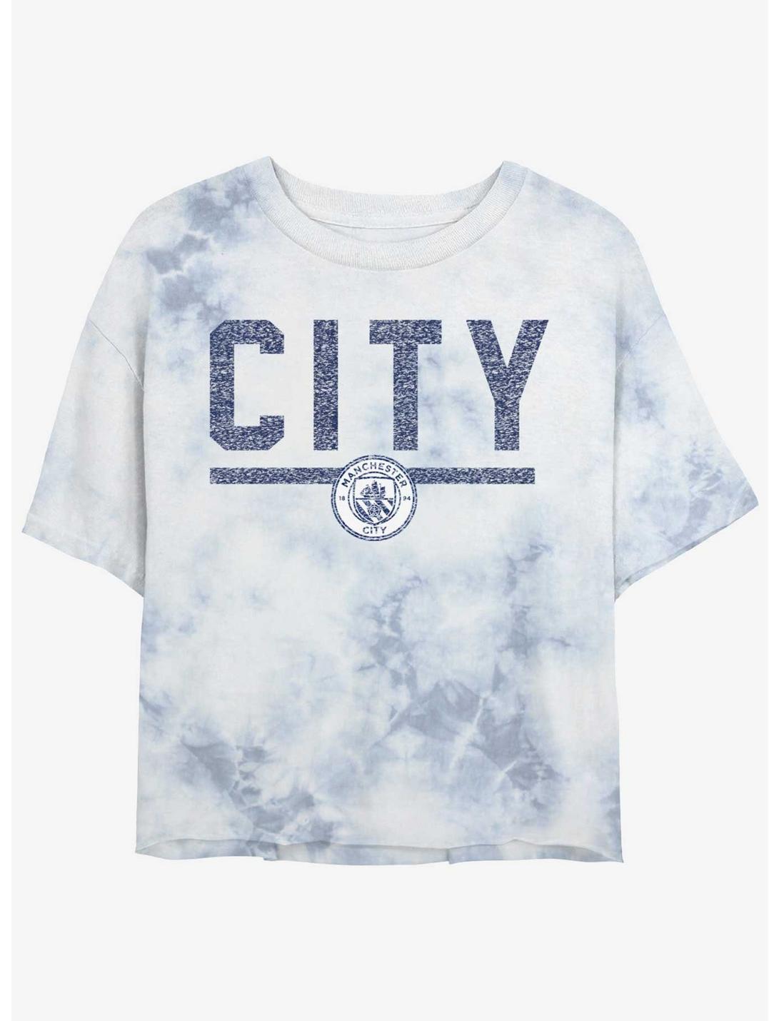 Premier League Manchester City F.C. Big City Tie-Dye Girls Crop T-Shirt, WHITEBLUE, hi-res