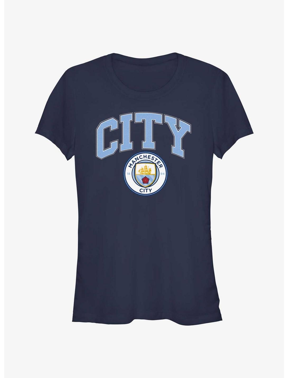 Premier League Manchester City F.C. City Girls T-Shirt, NAVY, hi-res