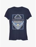 Premier League Manchester City F.C. Diamond Logo Girls T-Shirt, NAVY, hi-res