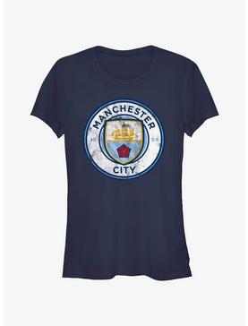 Premier League Manchester City F.C. Distressed Logo Girls T-Shirt, , hi-res