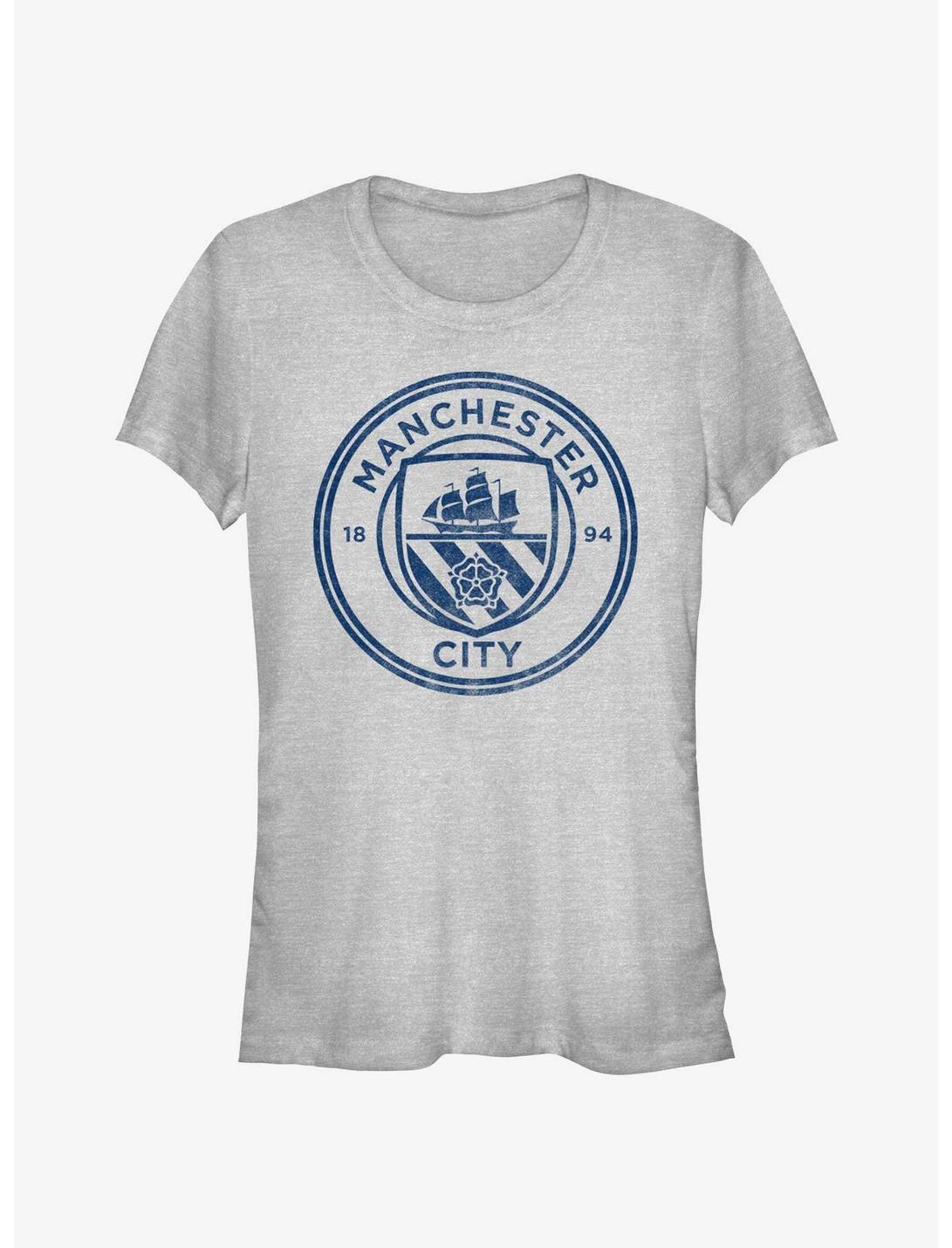 Premier League Manchester City F.C. Icon Logo Girls T-Shirt, ATH HTR, hi-res