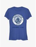 Premier League Manchester City F.C. Logo Girls T-Shirt, ROYAL, hi-res