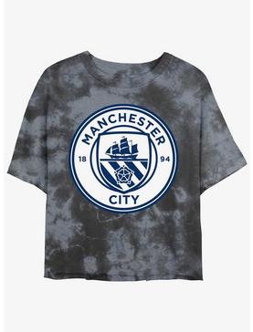 Premier League Manchester City F.C. Logo Tie-Dye Girls Crop T-Shirt, , hi-res