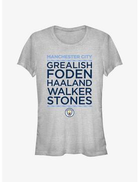 Premier League Manchester City F.C. Grealish, Foden, Haaland, Walker, and Stones Girls T-Shirt, , hi-res