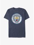 Premier League Manchester City F.C. Distressed Logo T-Shirt, NAVY HTR, hi-res