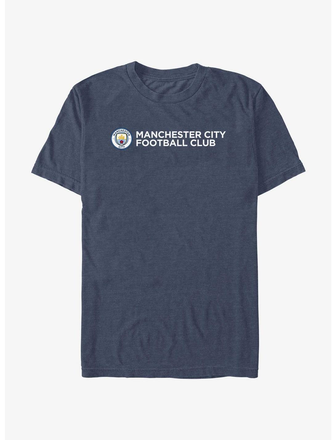 Premier League Manchester City F.C. Logo T-Shirt, NAVY HTR, hi-res