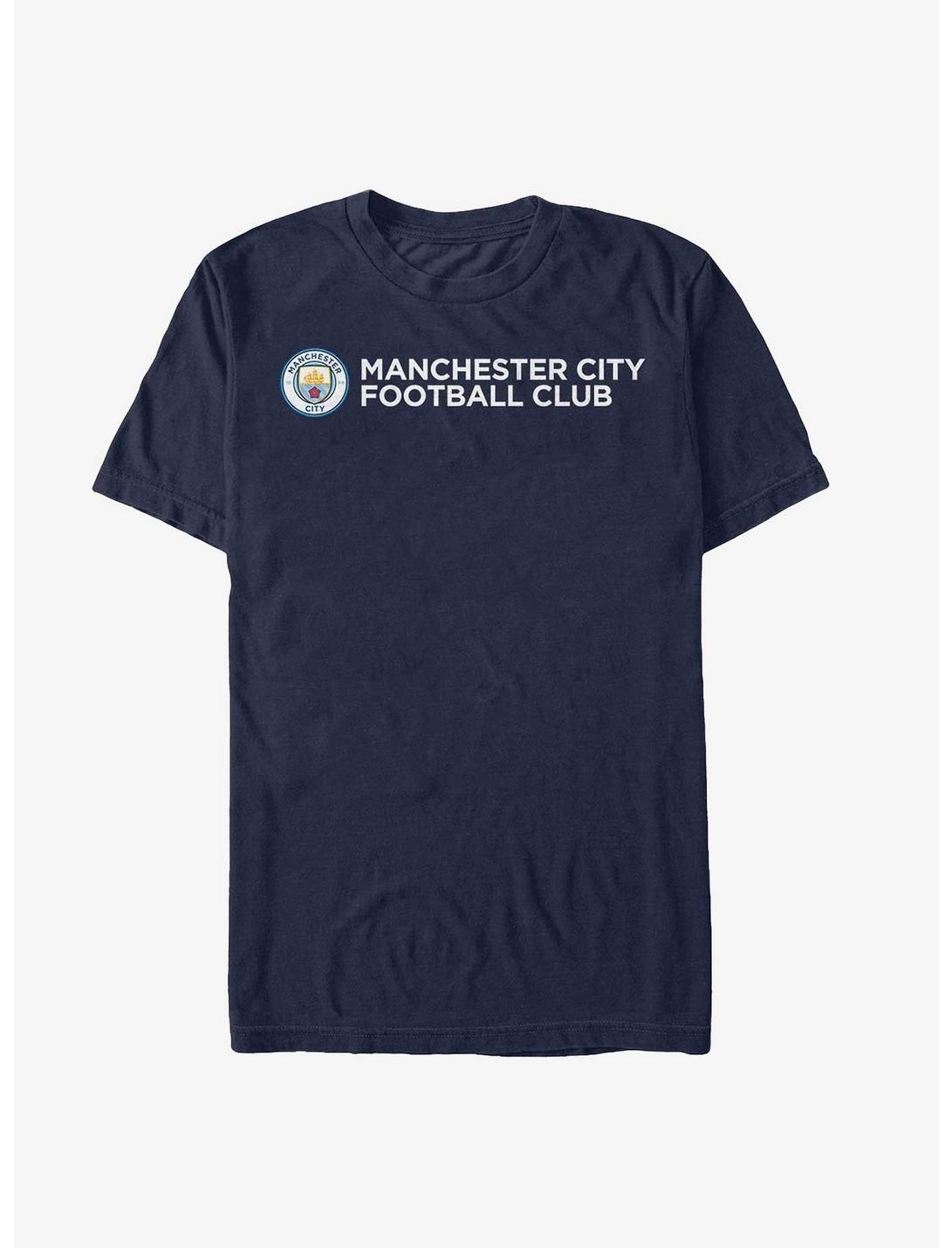 Premier League Manchester City F.C. Logo T-Shirt, NAVY, hi-res