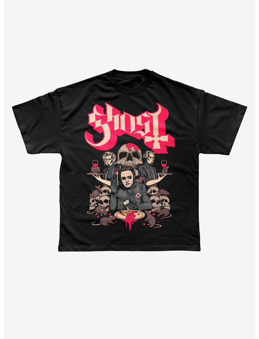 Ghost Cherry Pie T-Shirt, BLACK, hi-res