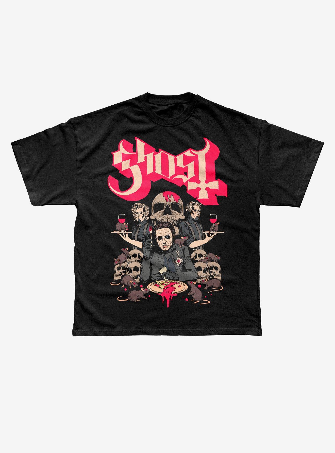 Ghost Cherry Pie T-Shirt, BLACK, hi-res