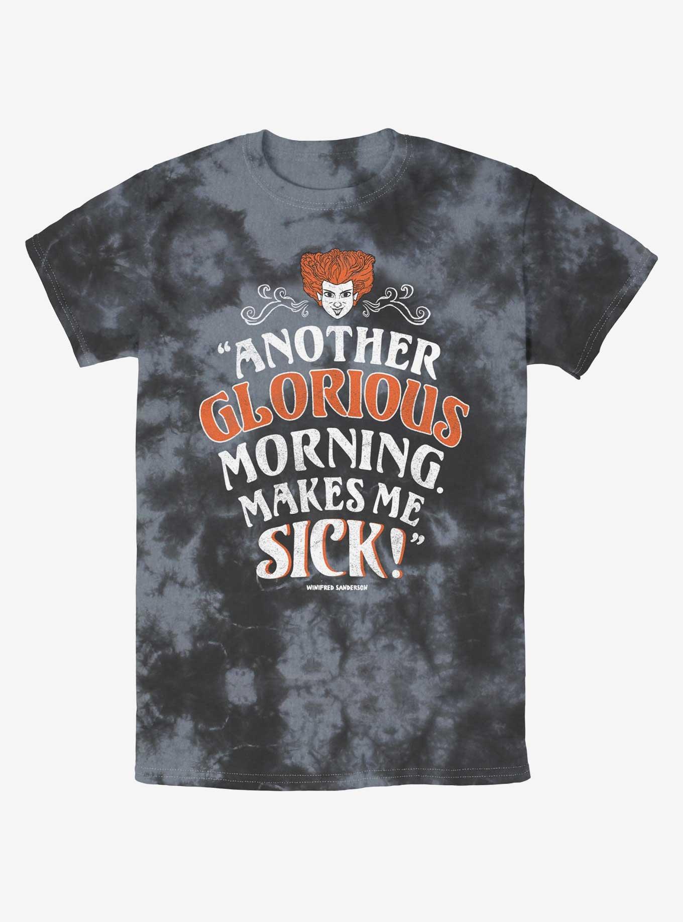 Disney Hocus Pocus Winnie Another Glorious Morning Tie-Dye T-Shirt, BLKCHAR, hi-res