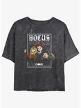 Disney Hocus Pocus The Sanderson Sisters Mineral Wash Womens Crop T-Shirt, BLACK, hi-res