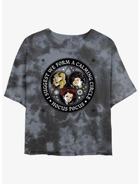 Disney Hocus Pocus Sanderson Sisters Calming Circle Tie-Dye Womens Crop T-Shirt, , hi-res