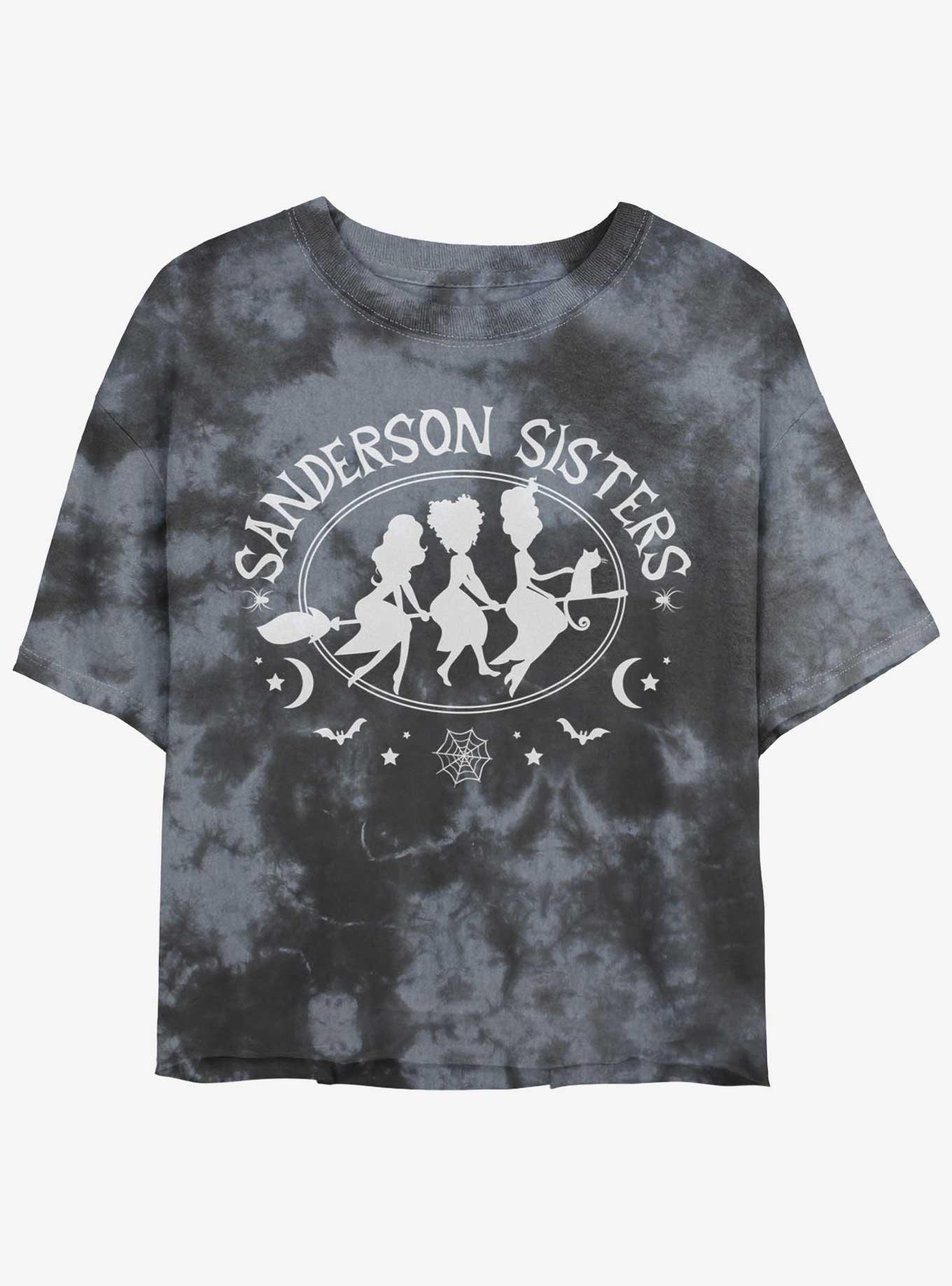 Disney Hocus Pocus Sanderson Bed and Breakfast Tie-Dye Womens Crop T-Shirt, BLKCHAR, hi-res