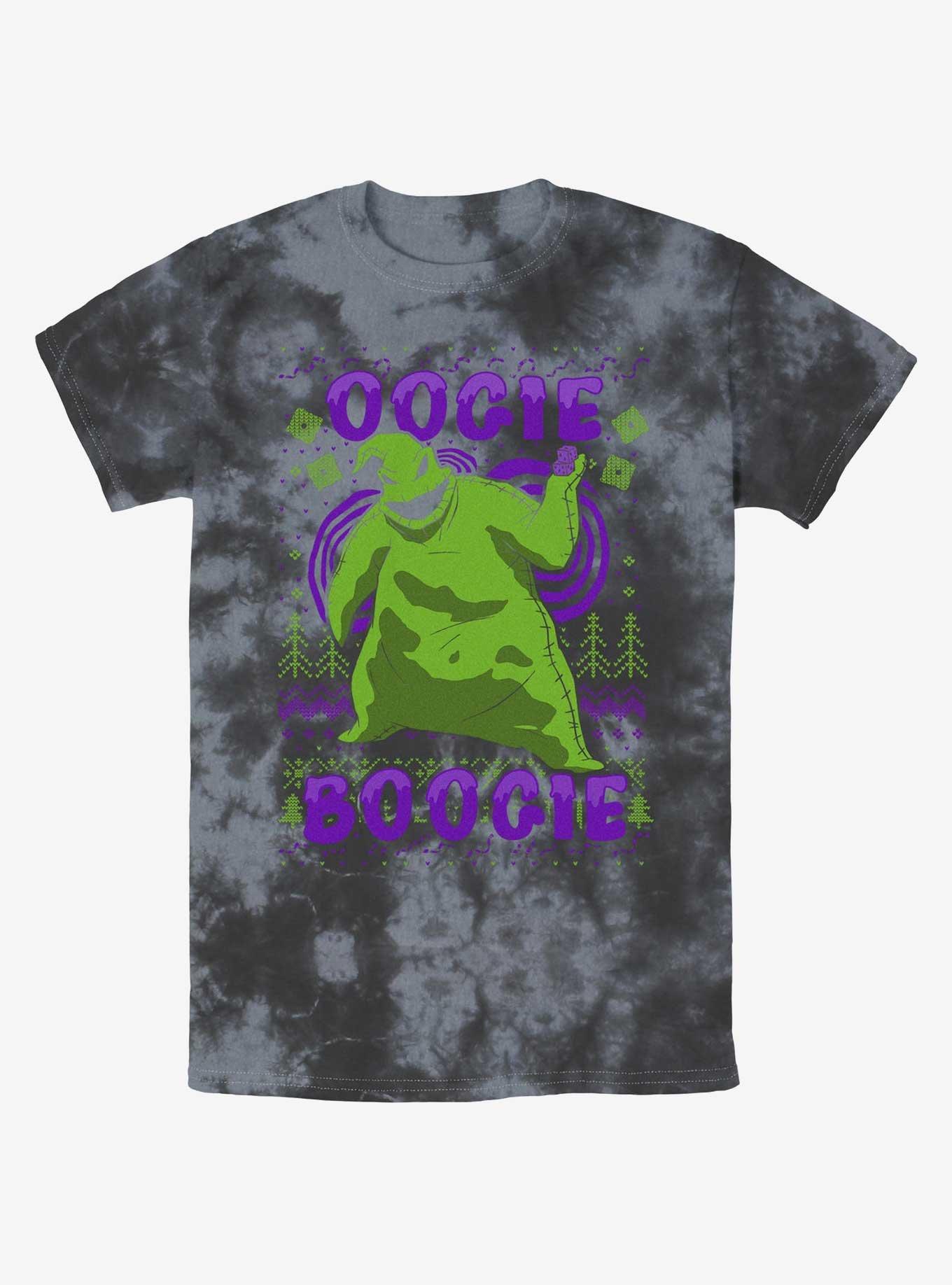 Disney The Nightmare Before Christmas Oogie Boogie Christmas Tie-Dye T-Shirt, BLKCHAR, hi-res