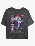 Disney The Nightmare Before Christmas First Nightmare Mineral Wash Womens Crop T-Shirt, BLACK, hi-res
