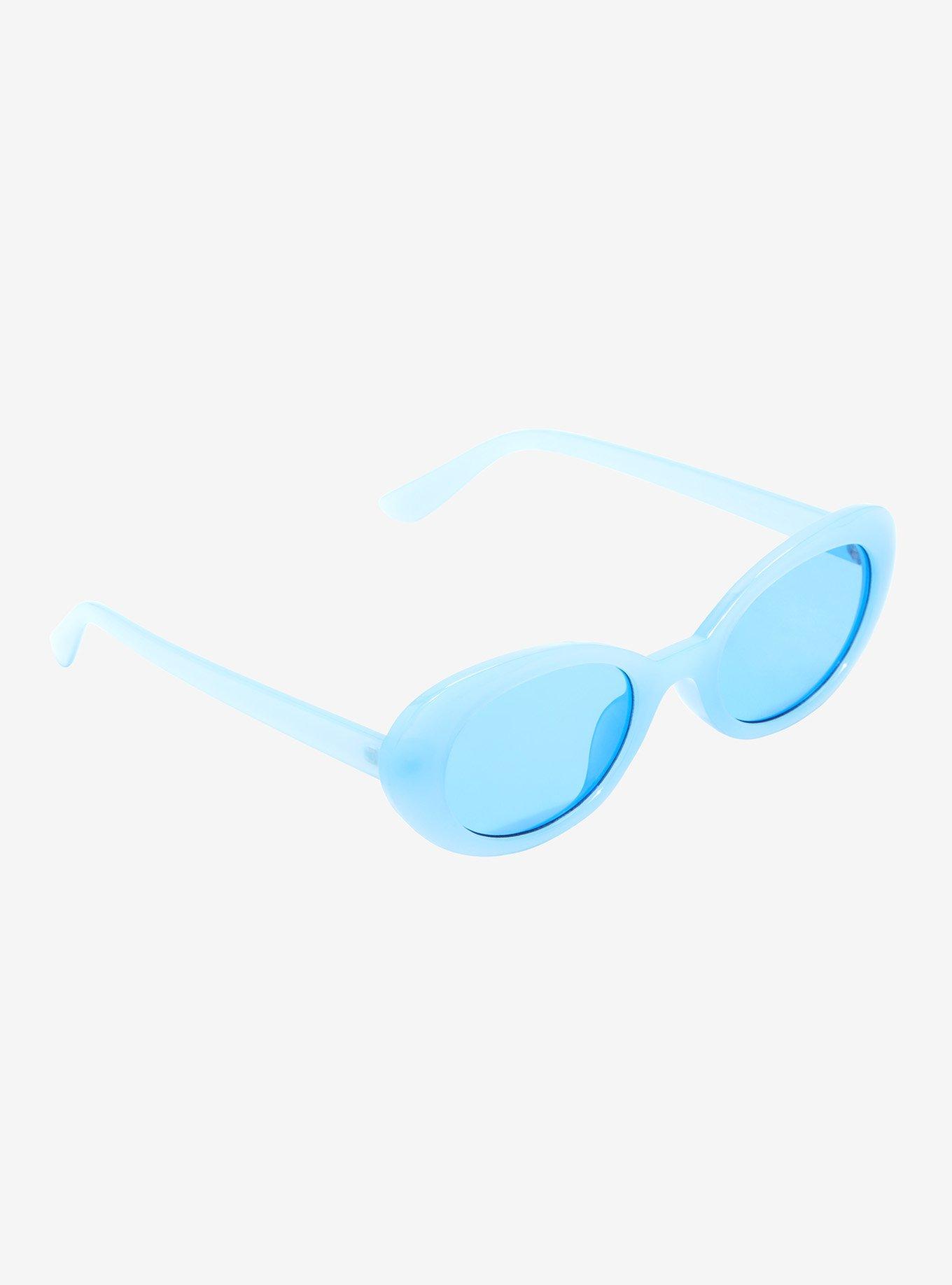 Blue Oval Sunglasses, , hi-res